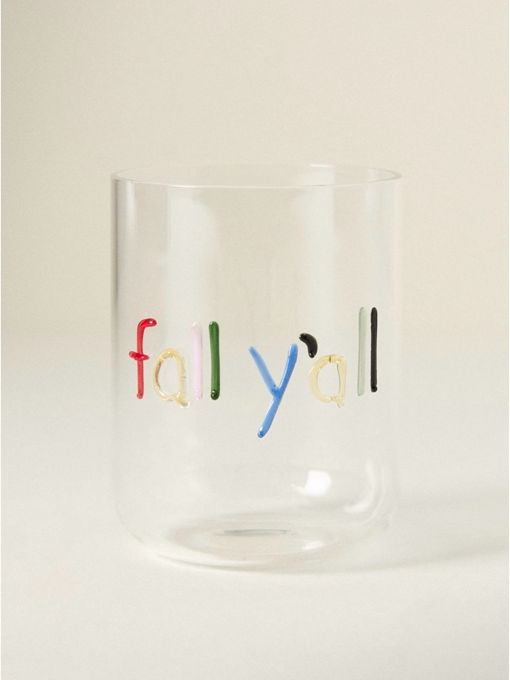 Anthropologie The Love Notes Icon Juice Glass Fall Y'all